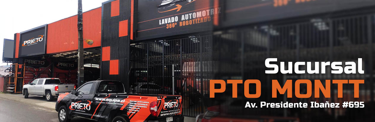 Prieto equipamiento: lideres en equipamiento automotriz. Sucursales en Concepción, Temuco y Puerto Montt.